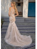 Ivory Lace Tulle Affordable Wedding Dress With Nude Lining Ivory Lace Tulle Affordable Wedding Dress With Nude Lining